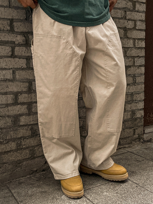 (L-4XL)<BR>아치호 Semi-wide fit banding pants