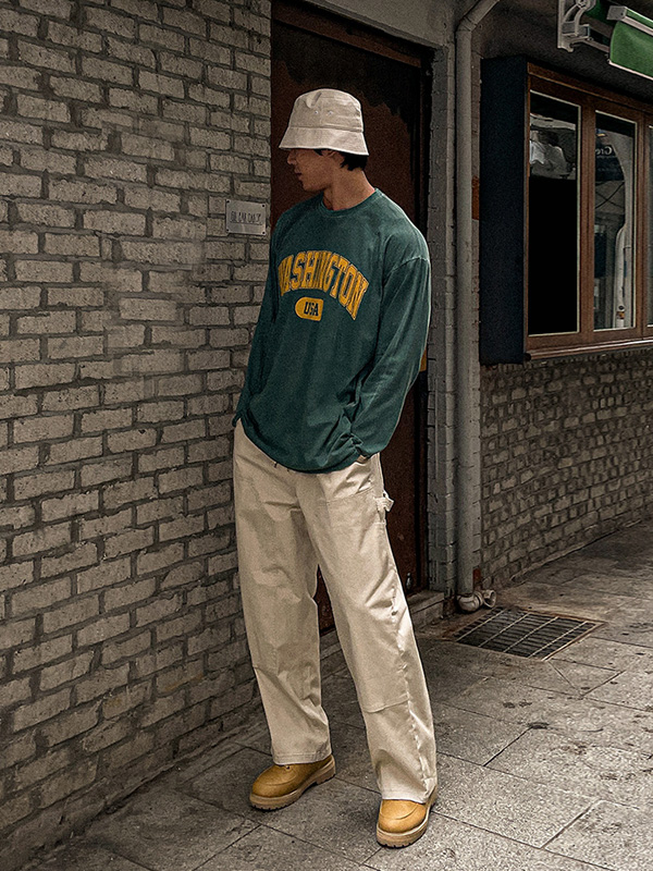 (L-5XL)<BR>리카파 pigment a long-sleeved t-shirt