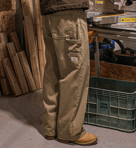 (S-5XL)<BR>퓨로 Semi-wide fit Wonk pants <br><font color="#098a09"><B>Select length (Basic,Long+8cm)</B></font>