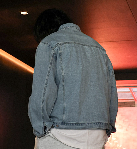 (M-5XL)<BR>태연하게 연청자켓