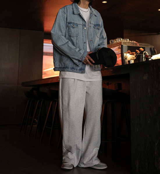 (M-5XL)<BR>태연하게 연청자켓