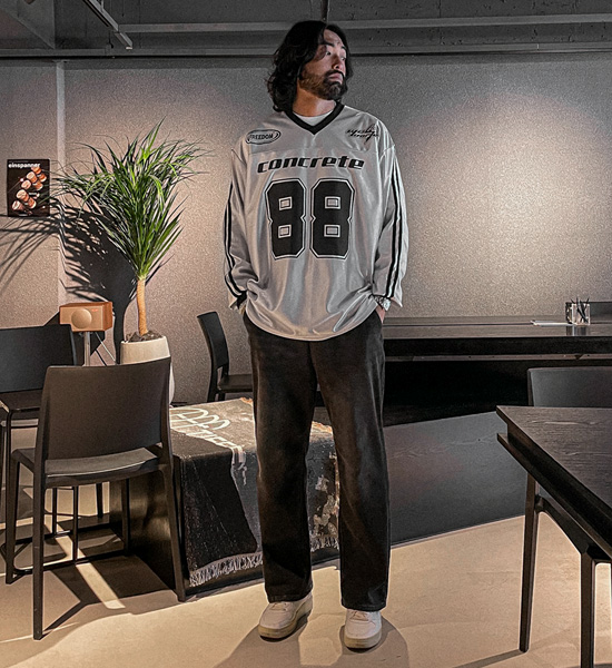 (L-5XL)<BR>콘그톤 져지긴팔티