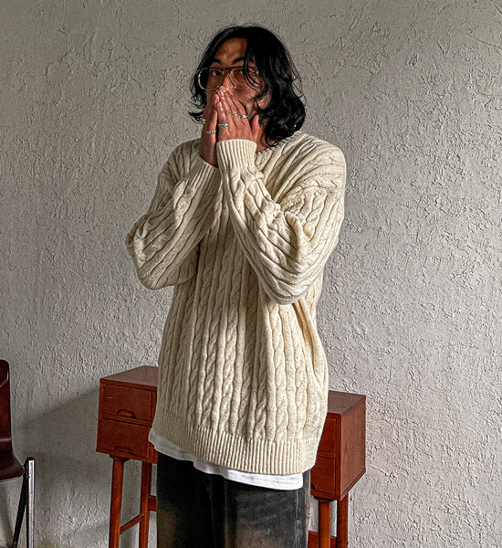 <br>(XL-6XL)<br>바토사노 Twisted knitwear