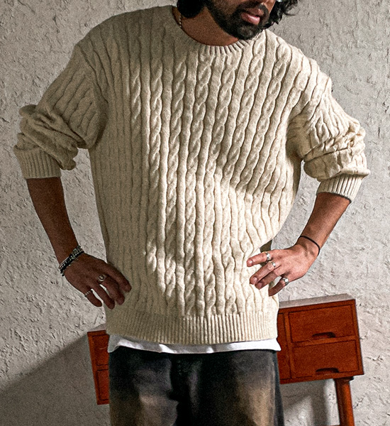 <br>(XL-6XL)<br>바토사노 Twisted knitwear