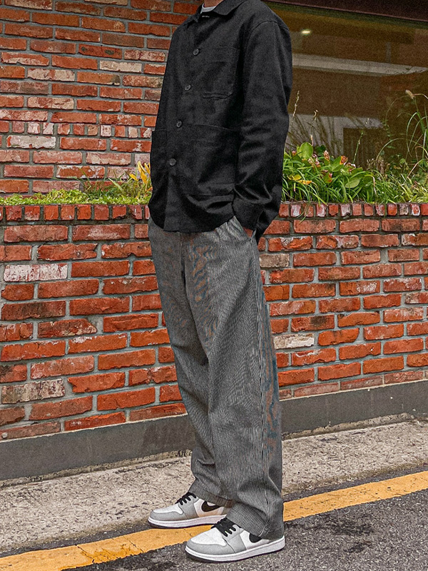(XL-6XL)<br>카초라 Semi-wide fit denim banding pants