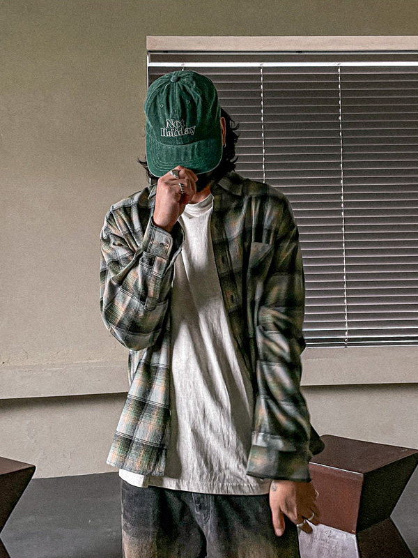 (L-5XL)<BR>토마다루 checkered shirt
