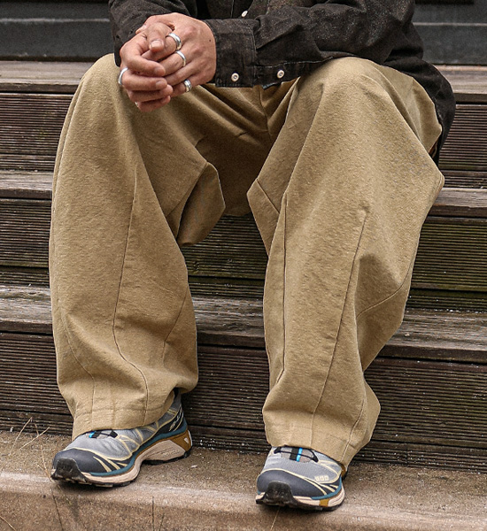 (L-5XL)<BR>말루드 wide fit Balloon banding pants