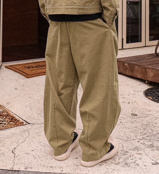(L-5XL)<BR>말루드 wide fit Balloon banding pants