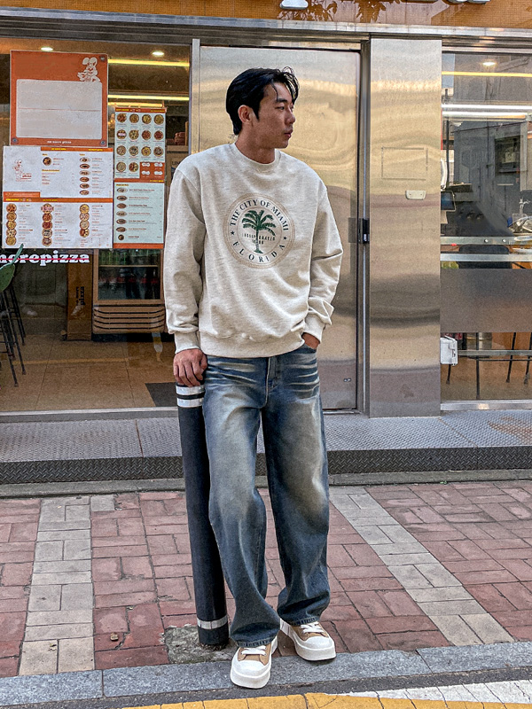 (L-5XL)<Br>마단디 man-to-man T