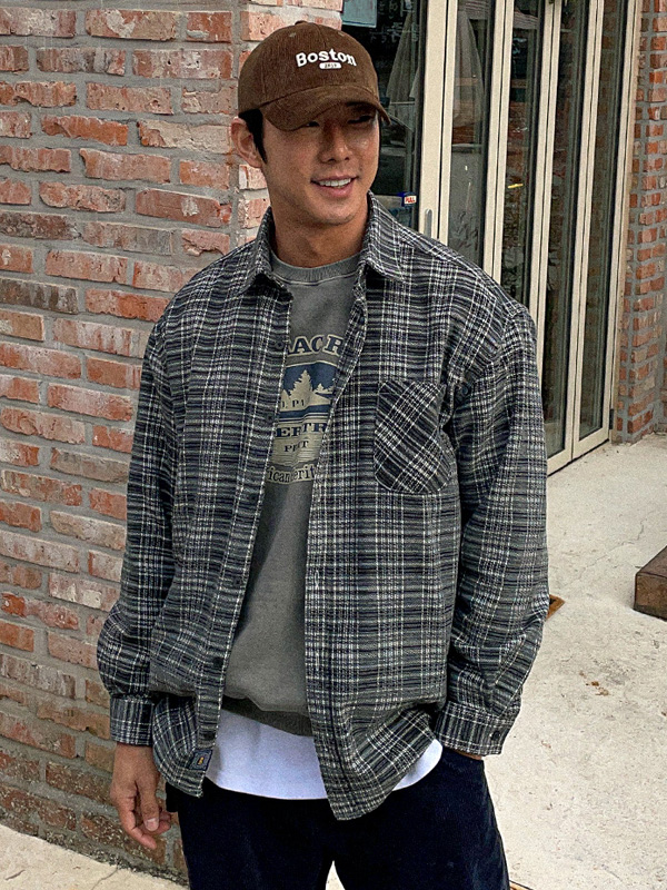 (L-5XL)<br>노바티코 checkered shirt N003