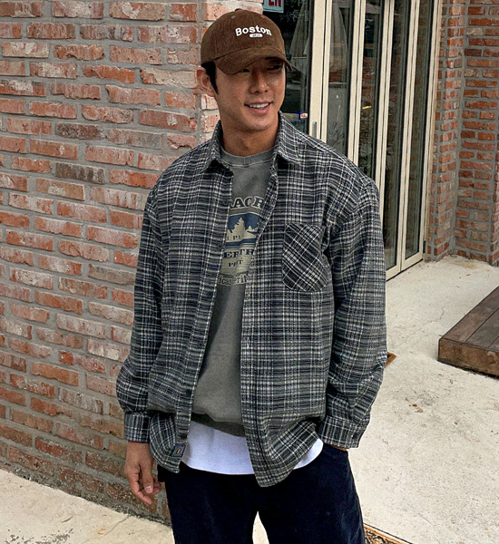 (L-5XL)<br>노바티코 checkered shirt N003