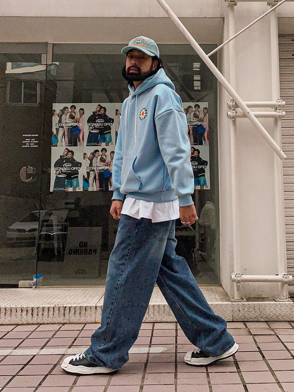(S-3XL)<BR>도리야코 wide fit denim pants #01
