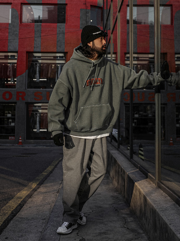 (XL-6XL)<BR>우츠보트 pigment Hoodie T013