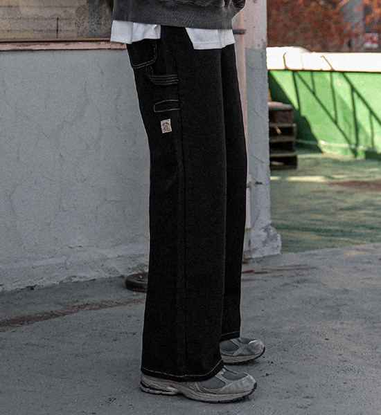 (S-5XL)<BR>퓨로 Semi-wide fit Wonk pants <br><font color="#098a09"><B>Select length (Basic,Long+8cm)</B></font>
