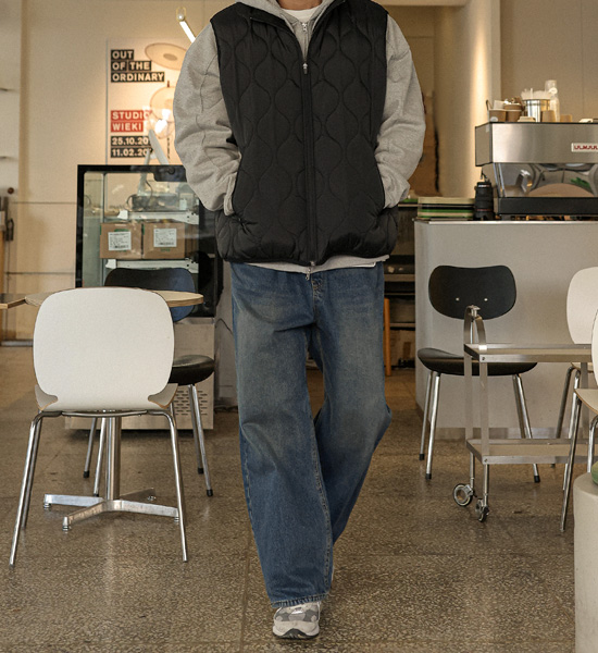 (XL-6XL)<BR>루알딘 Semi-wide fit denim banding pants RA-1072