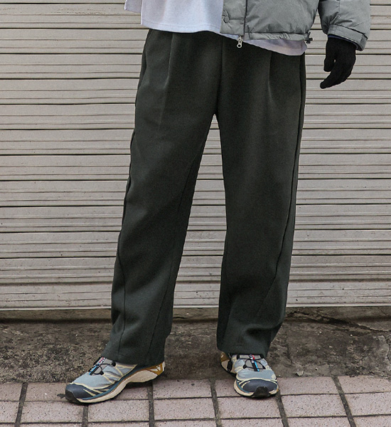 (M-6XL)<BR>올드루 Semi-wide fit banding pants <br><font color="#098a09"><B>Select length (Basic,Long+8cm)</B></font>