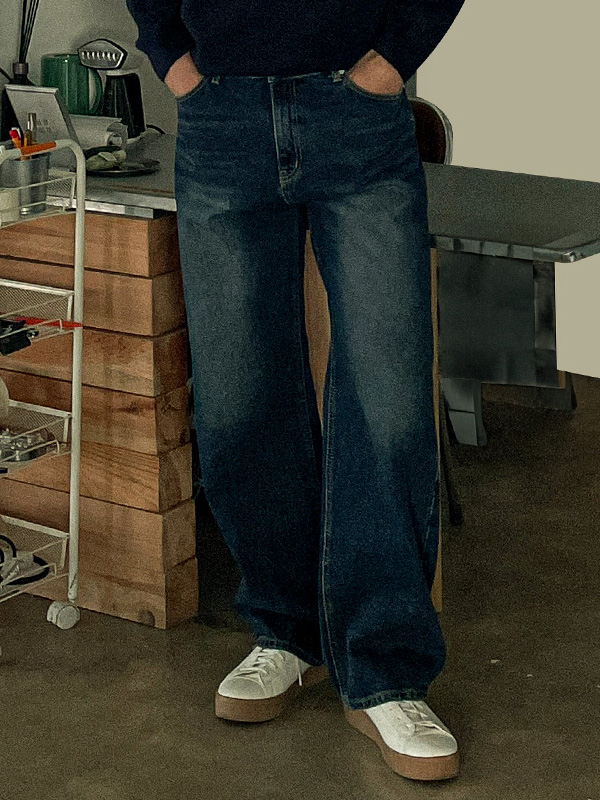(S-3XL)<br>베토라 standard fit denim pants #03