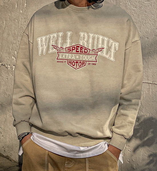 (XL-6XL)<BR>카타브차 pigment man-to-man T