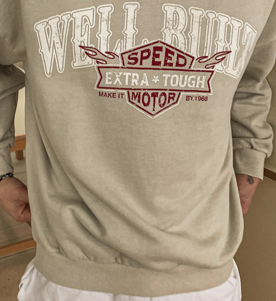 (XL-6XL)<BR>카타브차 pigment man-to-man T