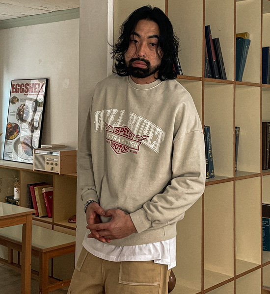 (XL-6XL)<BR>카타브차 pigment man-to-man T