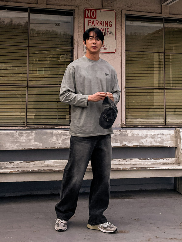 (XL-6XL)<BR>비라바다 pigment a long-sleeved t-shirt