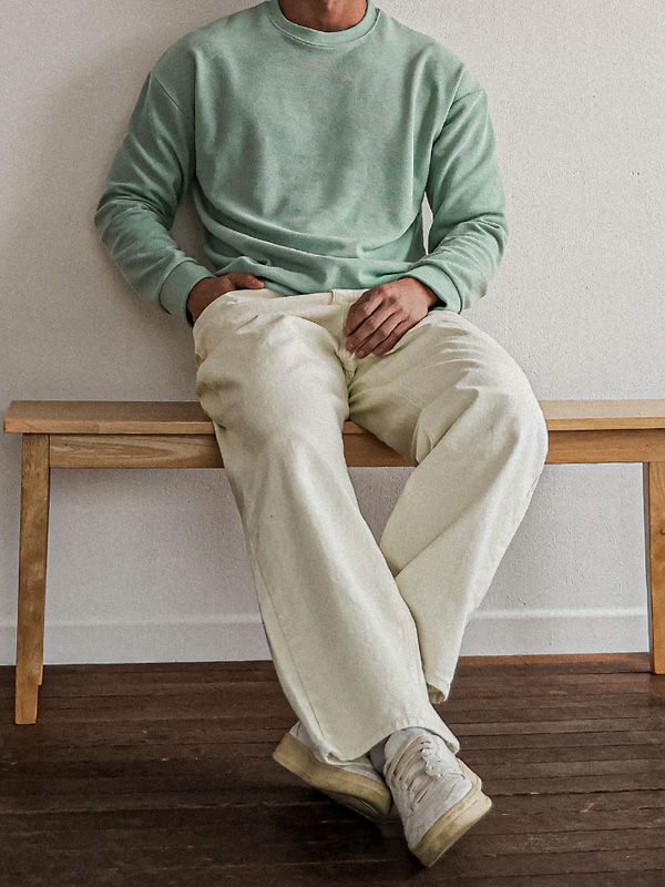 (S-2XL)<br>바타쿠다 Semi-wide fit cotton pants 579