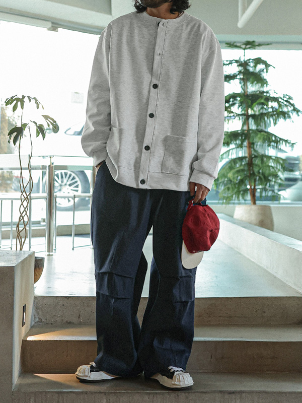 (XL-6XL)<BR>테노우 wide fit Non-wash jeans banding pants