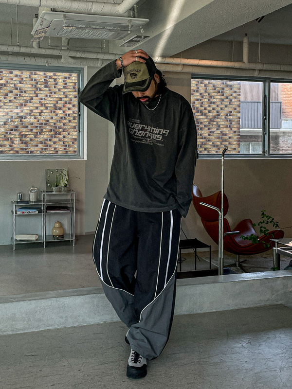 (XL-6XL)<BR>로레토 pigment a long-sleeved t-shirt