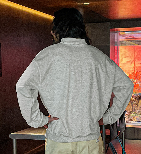 (XL-6XL)<br>아서드 collar sweatshirt