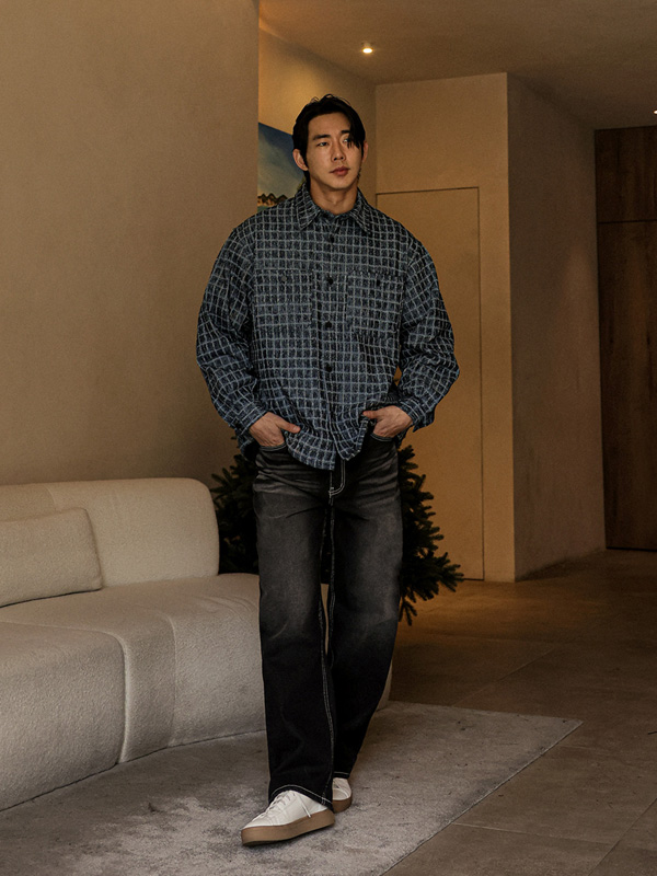 트카린 체크데님 Shirt&Jacket