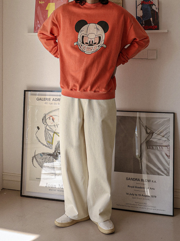 <br><font color="#fd0303">[365SALE]</font><br><font color="#2046a7">★교환/반품불가★</font><br>스므치 Semi-wide fit cotton pants