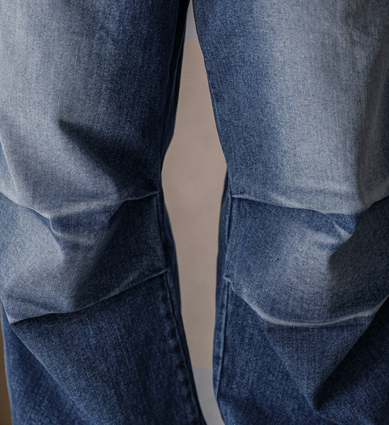 (XL-6XL)<BR>콘다바 Semi-wide fit denim banding pants