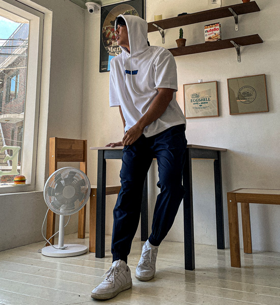 (XL~6XL)<br>러스핀 LONDON hooded short-sleeved shirt