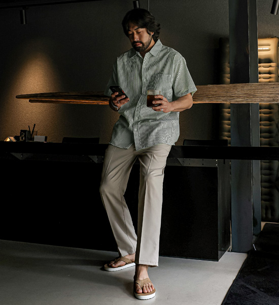 (S-3XL)<br>카란즈 Slim Fit banding pants<br><font color="#fb5ec9"><B>[1+1]</B></font>