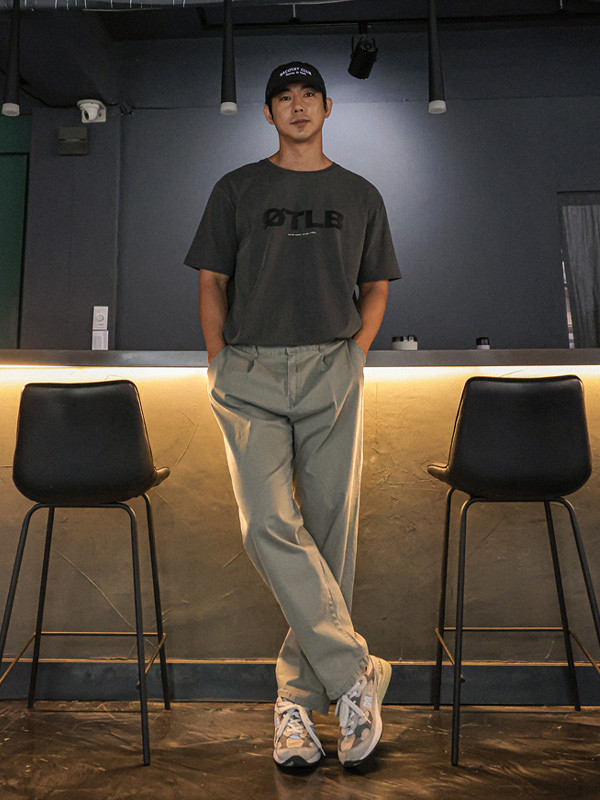 (M-5XL)<BR>사스티 standard fit Back banding cotton pants (70Summer)