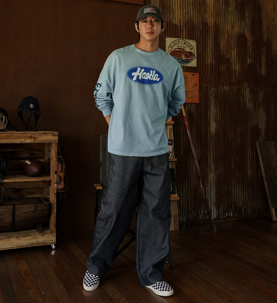 (XL-6XL)<br>코라나디 pigment a long-sleeved t-shirt