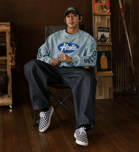 (XL-6XL)<br>코라나디 pigment a long-sleeved t-shirt