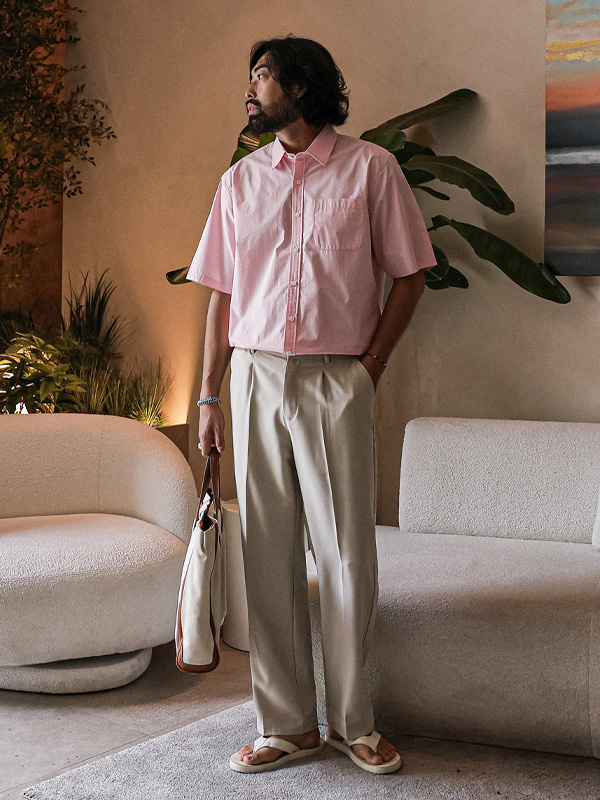 (28-38)<br>리퍼턴 standard fit Back banding Slacks R-42<br><font color="#fb5ec9"><B>[1+1]</B></font>