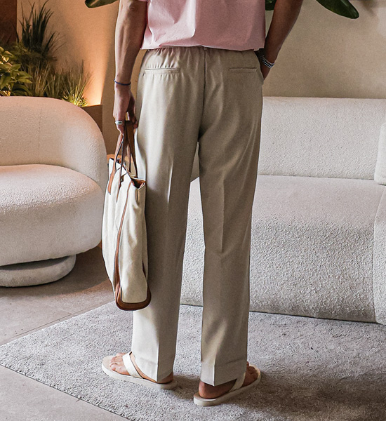 (28-38)<br>리퍼턴 standard fit Back banding Slacks R-42<br><font color="#fb5ec9"><B>[1+1]</B></font>