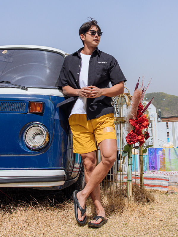 <br><font color="#fd0303">[365SALE]</font><br><font color="#2046a7">★교환/반품불가★</font><br>쉼터 palm tree Shirt
