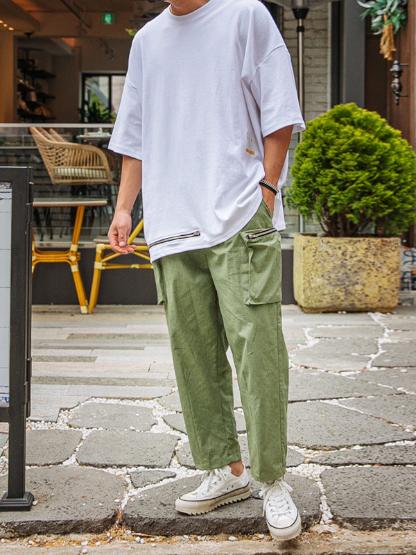 (2XL-5XL)<BR>멀릿 밴딩배기팬츠