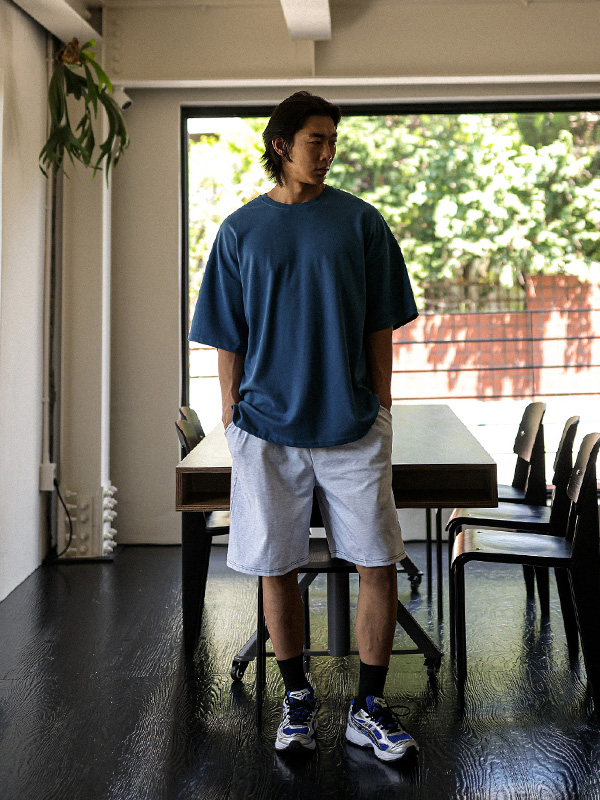 (L-6XL)<br>헤브린 Side slit Short T shirts