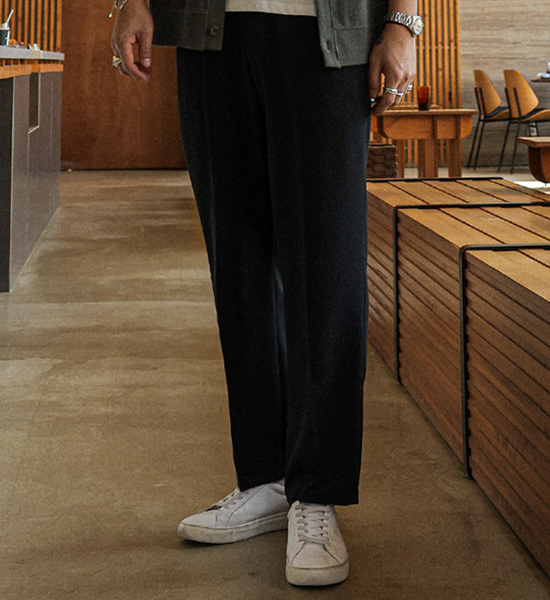 (S-5XL)<BR>아무렇지 않아 Wide banding pants <br><font color="#098a09"><B>Select length (Basic,Long+10cm)</B></font>