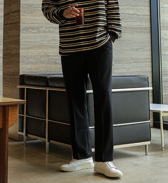 (S-5XL)<BR>아무렇지 않아 Wide banding pants <br><font color="#098a09"><B>Select length (Basic,Long+10cm)</B></font>