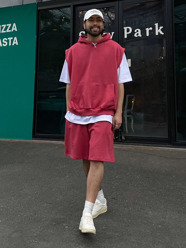 (XL-6XL)<BR>라모니 후드나시+캉가이 Banding Shorts