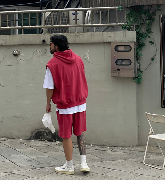 (XL-6XL)<BR>라모니 후드나시+캉가이 Banding Shorts