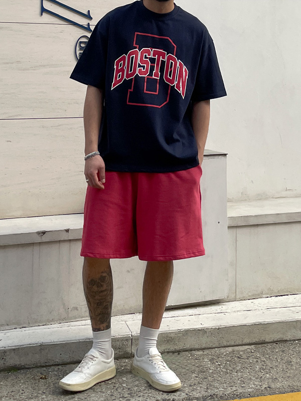 (2XL-5XL)<BR>오코너 보스턴 Short T shirts