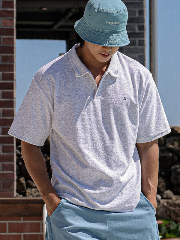 (2XL-5XL)<BR>바투아 short-sleeved collar T-shirt