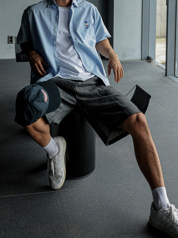 (L-5XL)<BR>루아티 short-sleeved shirt