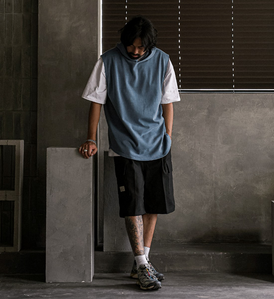 (XL-4XL)<br>스토퍼리 pigment 후드나시